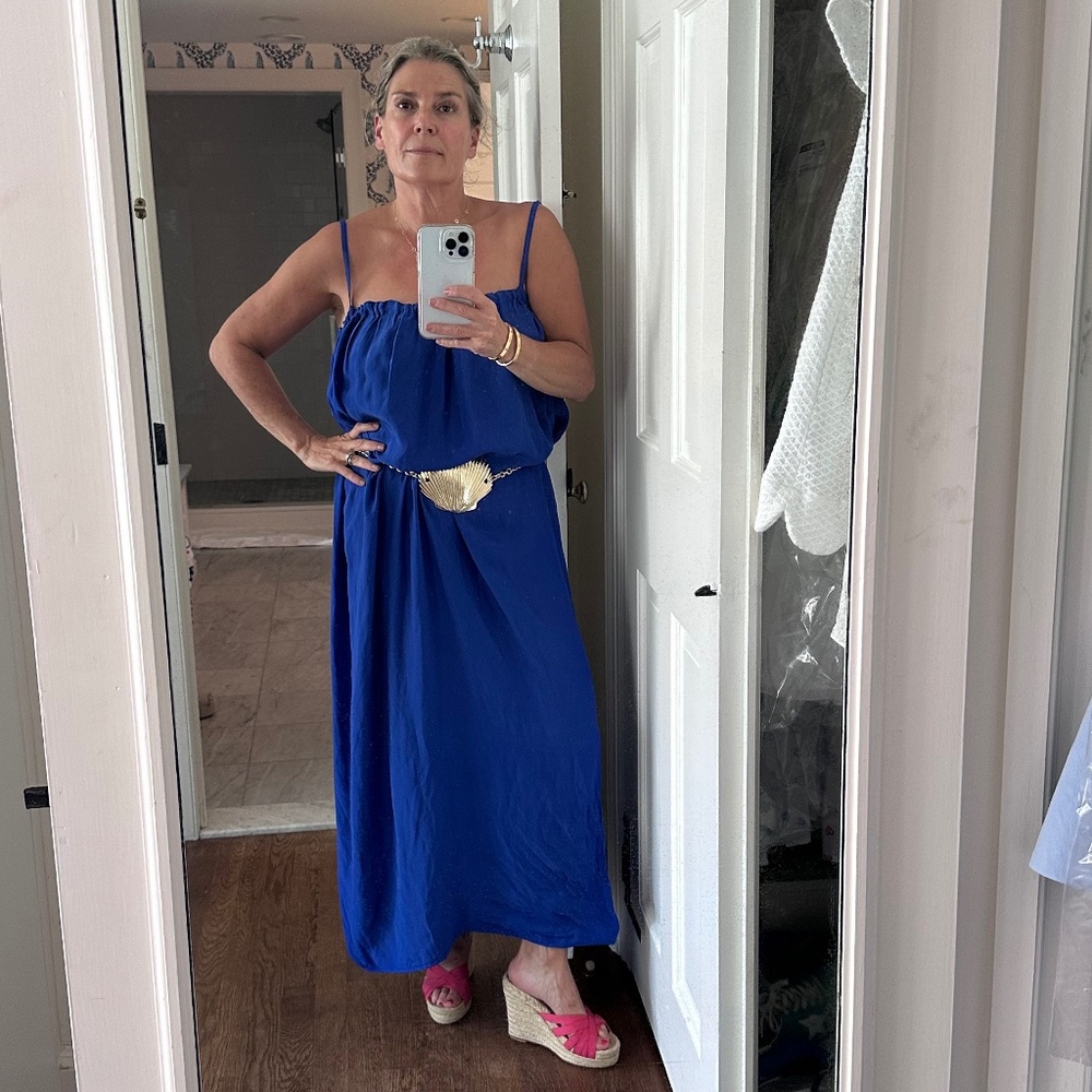 MIKOH pretty voluminous maxi dress Strapless/ spaghetti straps optional LARGE